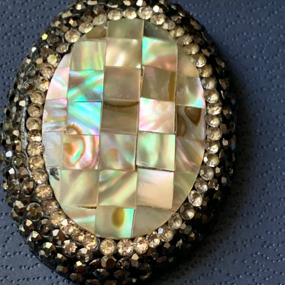 Mosaic Of Polished Abalone Shell Teardrop Shape D… - image 2